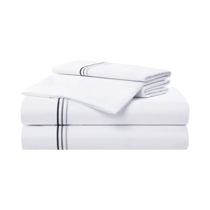 Aston & Arden 600 Thread Count Cotton Sateen Sheet Set - Image 2