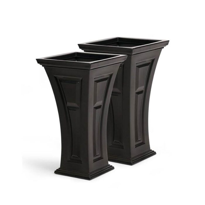 FCMP Outdoor Heritage Self Watering Outdoor Garden Patio Planter Pot, 2 Pack - 9.9 - Image 2