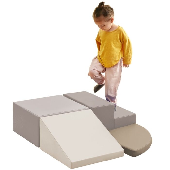 Soft Climb and Crawl Foam Playset, Safe Soft Foam Nugget Block