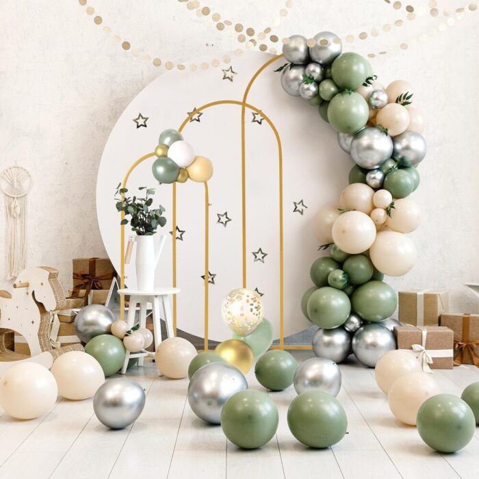 Metal Arch Backdrop Stand Gold Wedding Arch Stand Set of 3 - Image 2
