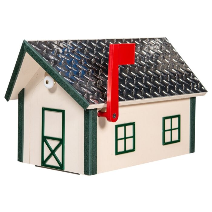 Deluxe Poly Mailbox with Aluminum Diamond Roof - Image 2