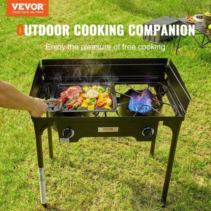 VEVOR Single Burner Outdoor Camping Stove,for BBQ Home Camp Patio RV Cooking - Image 2