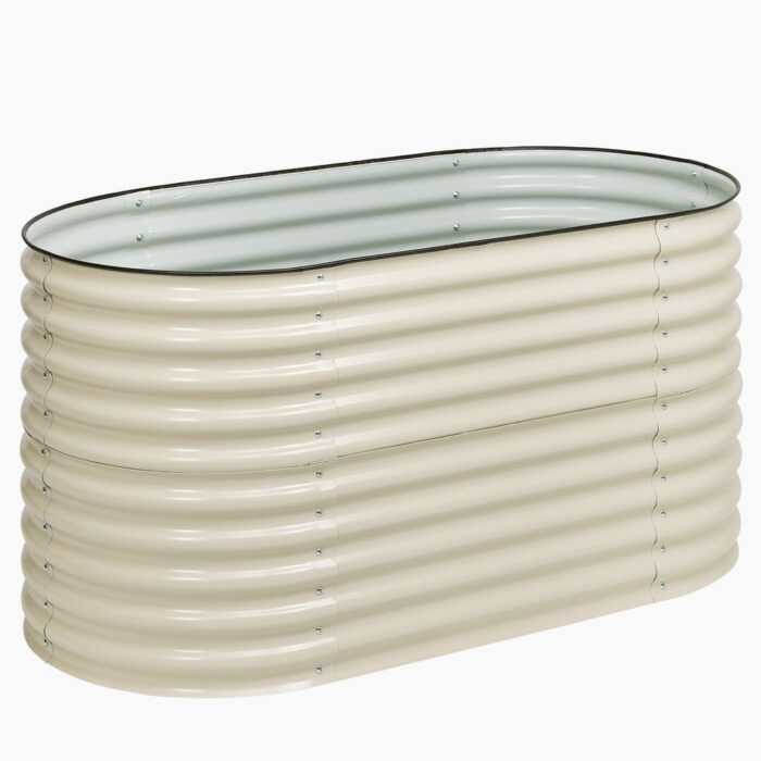 Aoodor 2 in 1 Modular Aluzinc Metal Raised Garden Bed 63''(L) x32''(W) x32''(H) - 3.5' x 2' - Image 2