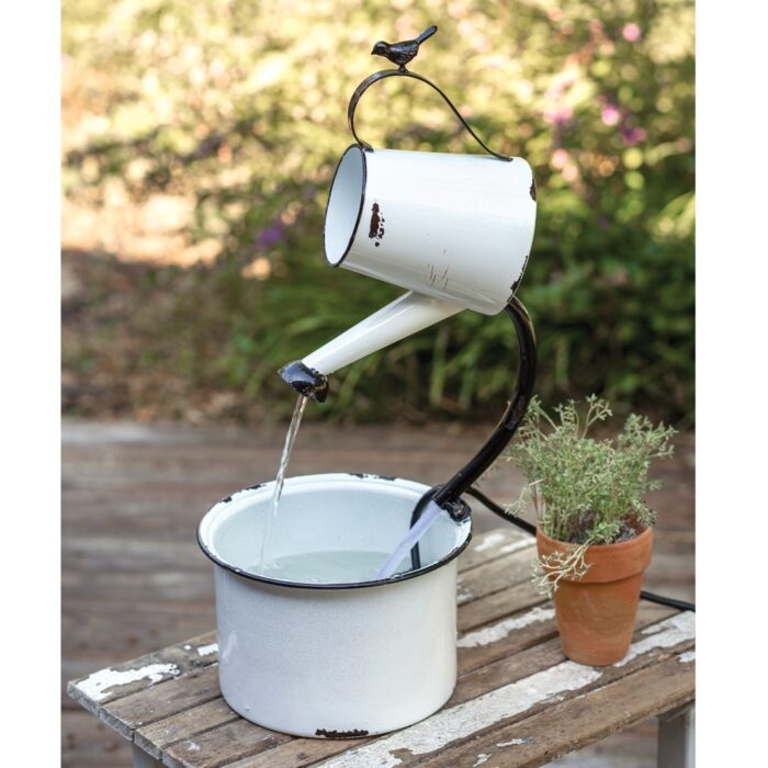 Water Pail Electric Fountain - 9'' dia. x 23''H