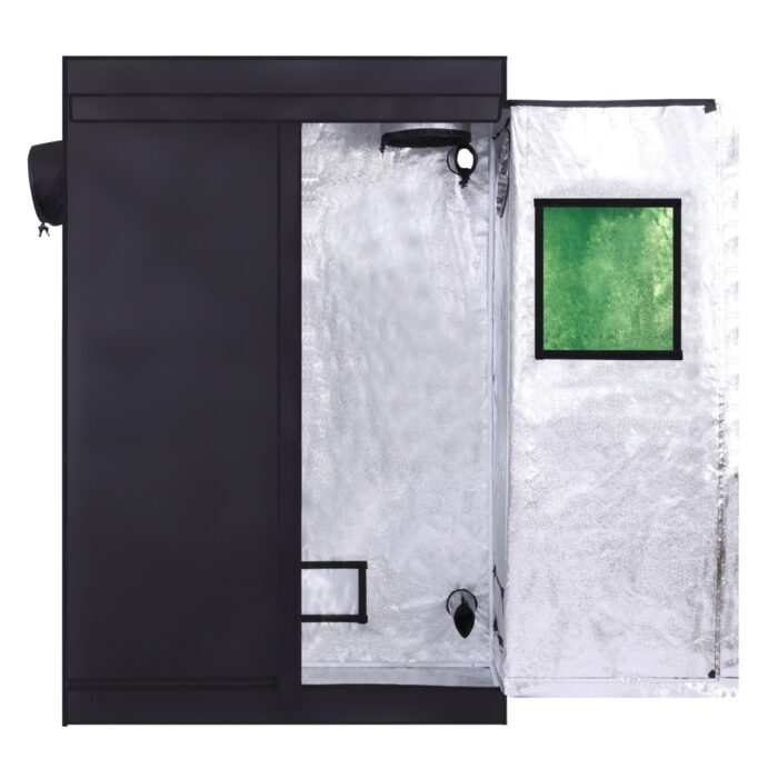 Plant Growing Green and Black Tent Grow Tent Kits with Window - Green & Black