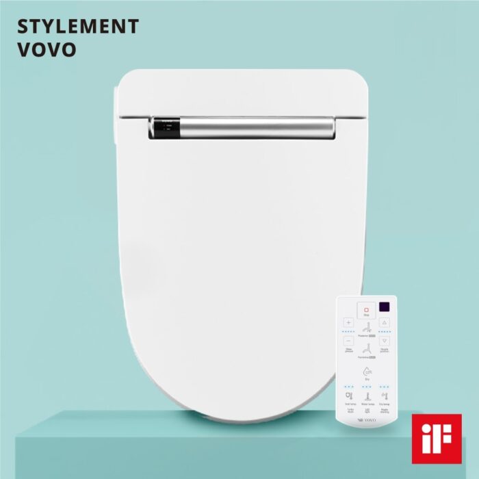 VOVO Stylement Electric UV LED Sterilization Bidet Toilet Seat With Remote, Elongated