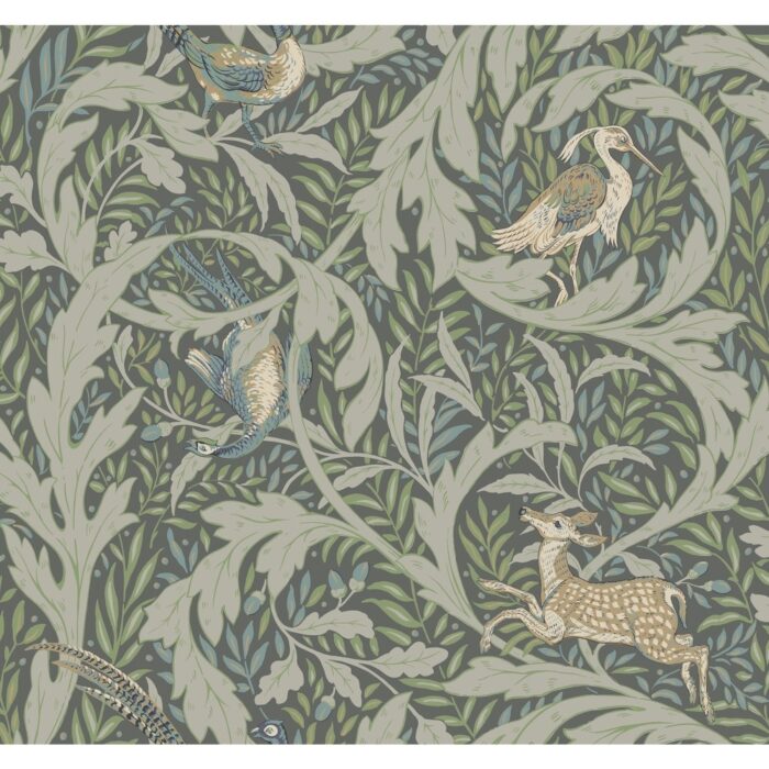 Woodland Tapestry Sage Wallpaper