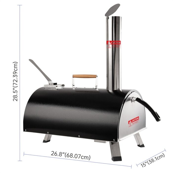 Portable Stainless Steel Wood Fired Automatic Rotatable Pizza Ovens - Image 2