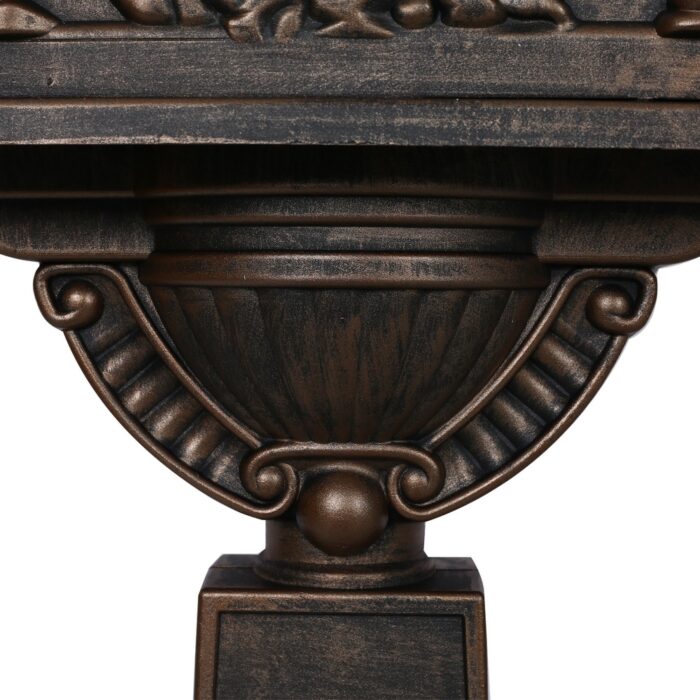 Nestfair Bronze Retro Cast Aluminum Mail Box - Bronze - Image 2