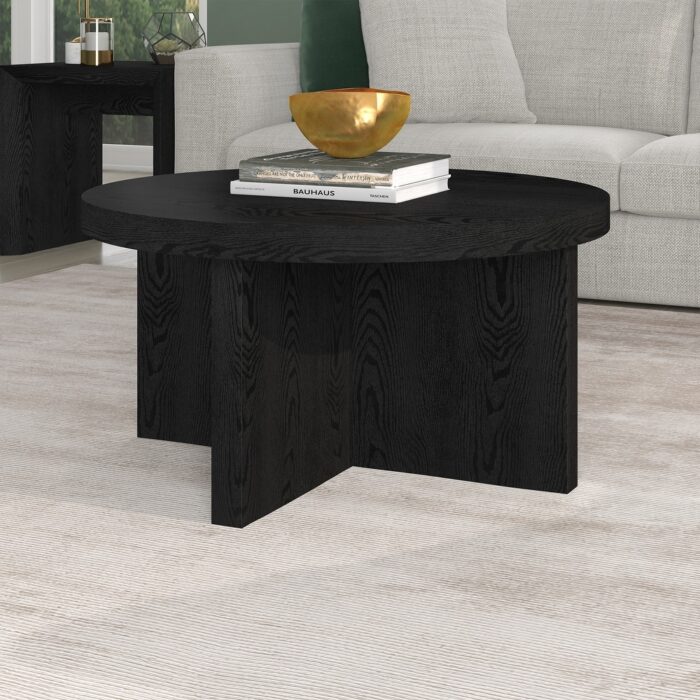 Elna 33" Wide Round Coffee Table - 33" Wide - Image 2