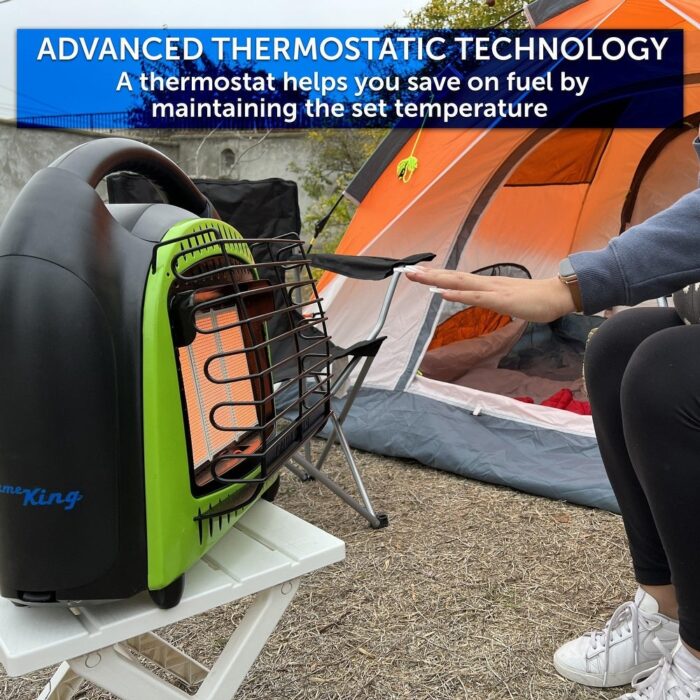 Flame King Propane Space Radiant Portable Outdoor Heater 20K BTU - Image 2