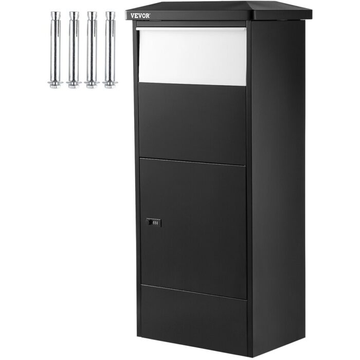 VEVOR Package Delivery Drop Box Parcel Mailbox 18.9''x12''x44'' Porch Container - 18.9'' x 12'' x 44''
