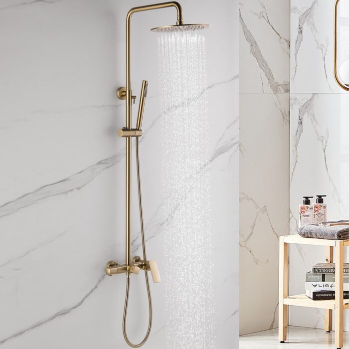 3-Way Exposed Wall-Mount Complete Shower System with Rough-in Valve