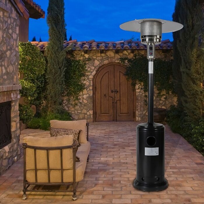 Outdoor Garden 46000BTU Propane Mushroom Patio Heater with Wheels and Hose Set - Image 2