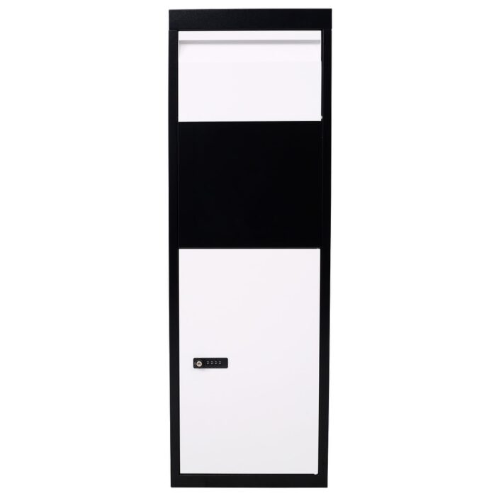 Galvanized Steel Parcel Mailbox with Code Lock and Mounting Hardware