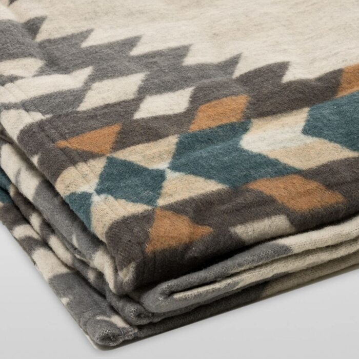 Pendleton Rancho Arroya Pebble Organic Cotton Washable Queen Blanket