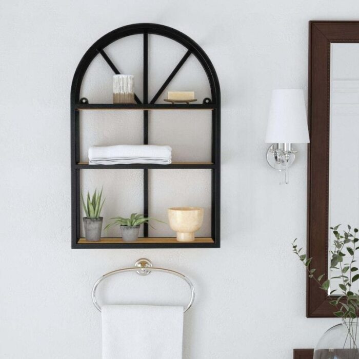 Webster Industrial Hanging Wall Shelf
