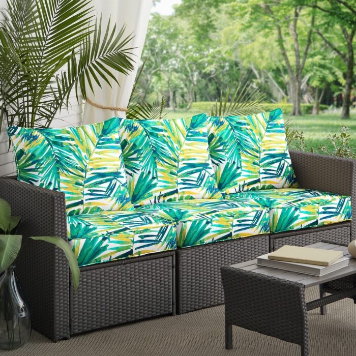 23 in x 25 in x 5 in Deep Seating Sofa Pillow and Cushion Set - Corded