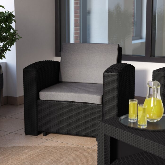 CorLiving Outdoor Resin Patio Chair