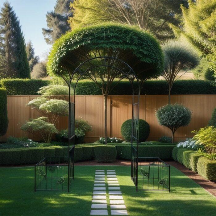 Metal Arch Garden Trellis for Climbing Plants