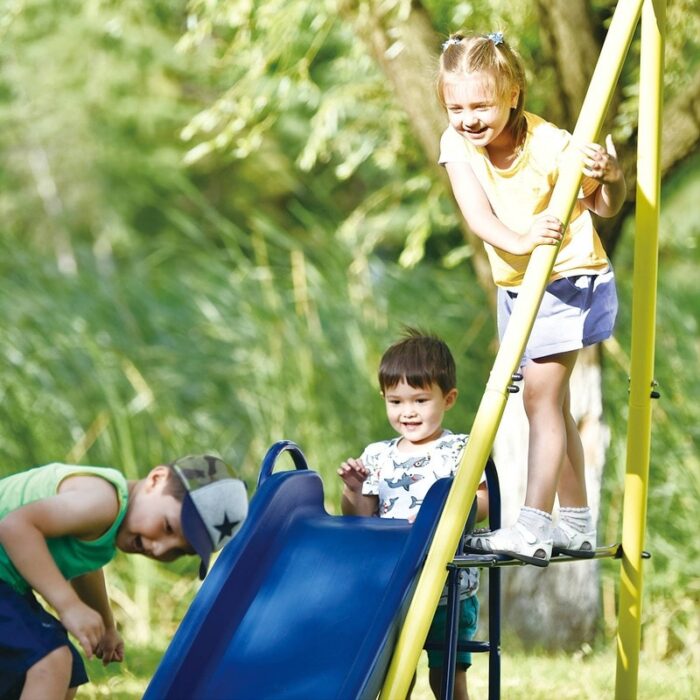 5 in 1 Outdoor Tolddler Swing Set for Backyard, Playground Swing Sets