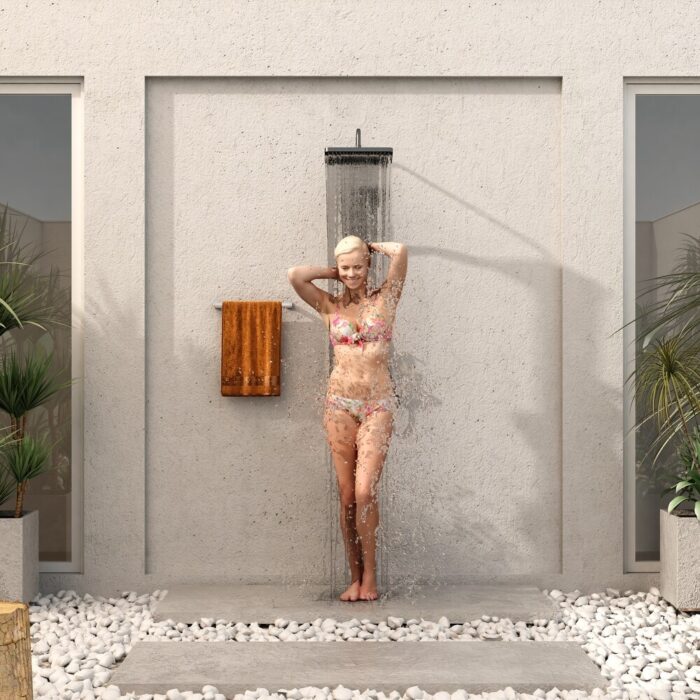 4 Function Shower Faucet Set with Handheld Sprayer, Rain Shower Head - Image 2