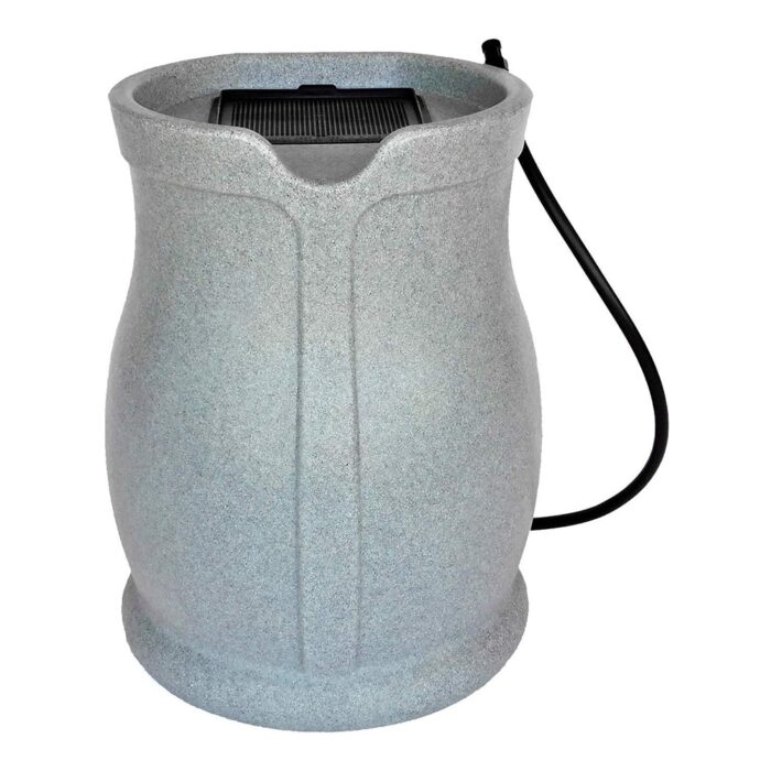 FCMP Outdoor Water Irrigation 45 Gallons Catalina Rain Barrel, Granite (2 Pack) - 20 - Image 2