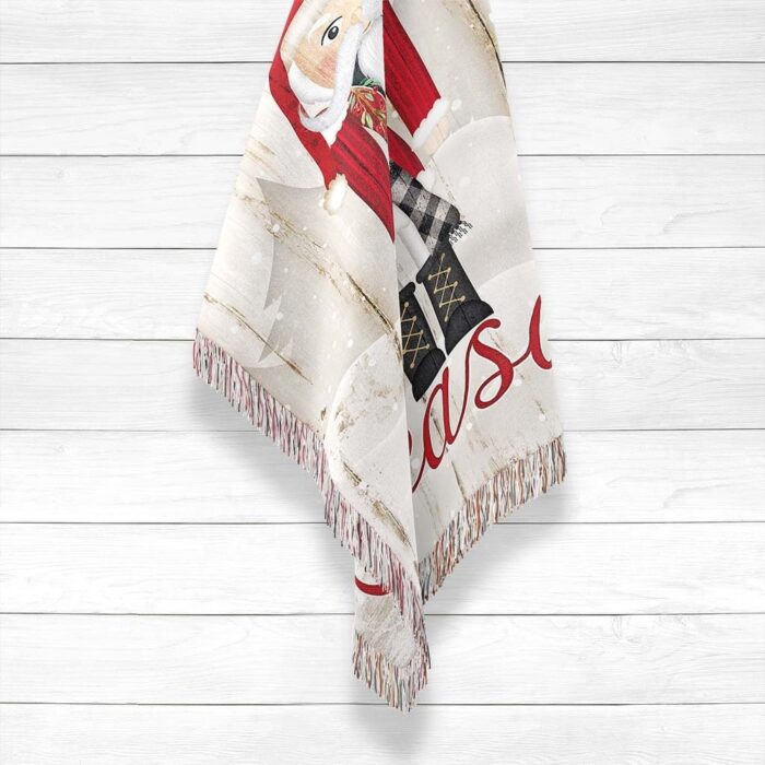 Laural Home Nutcracker Christmas Woven Throw with Fringe Edge - Image 2