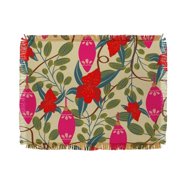 Viviana Gonzalez Retro kitsch 01 Throw Blanket - Image 2