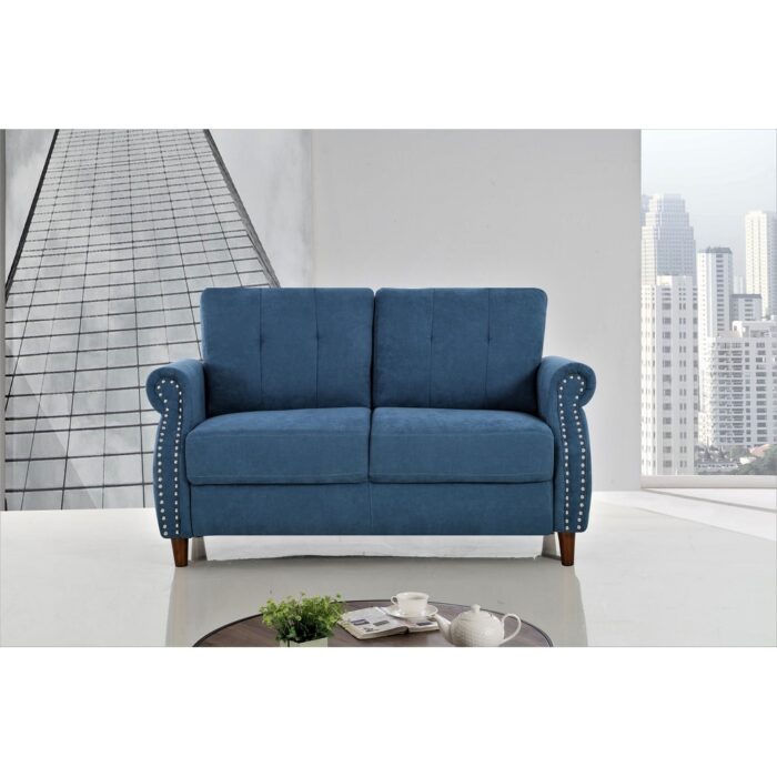 Bruce Nailhead Loveseat - Image 2
