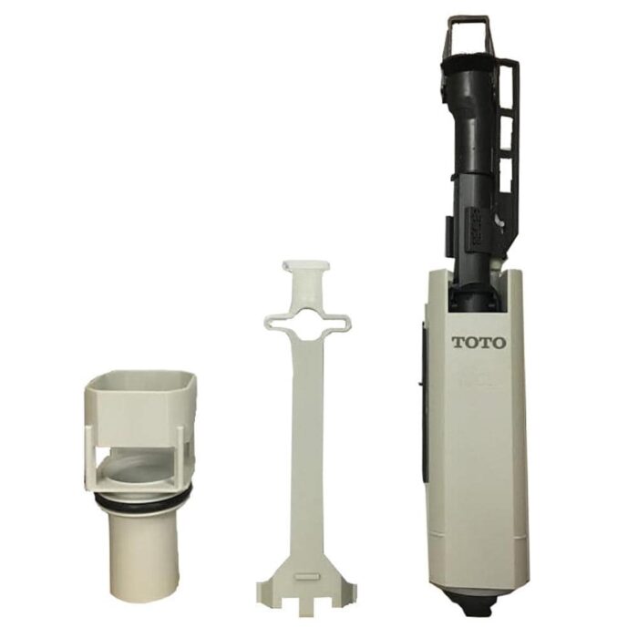 Flush Valve Assembly with Hold Down Bracket