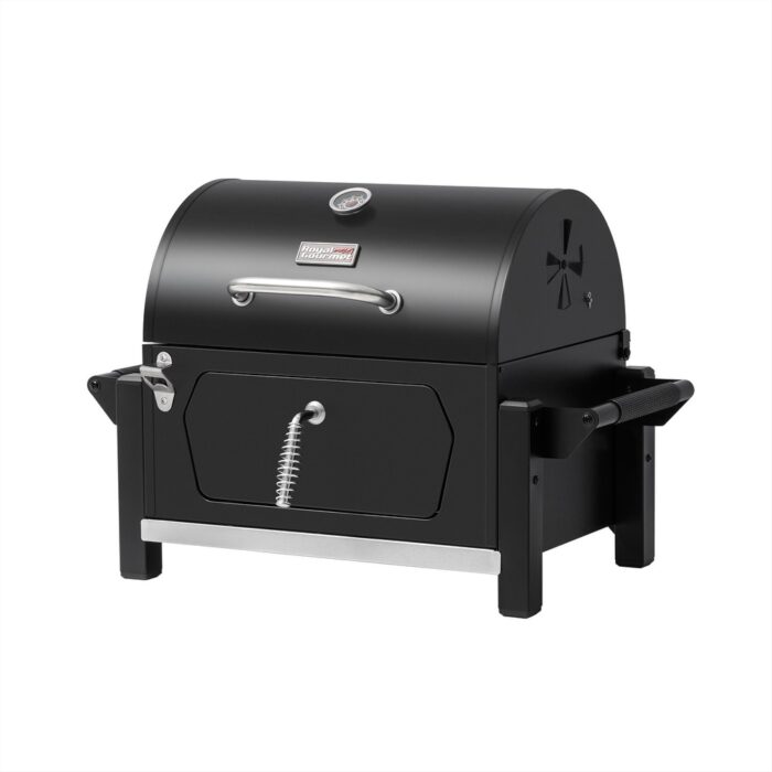 Royal Gourmet Portable Charcoal Grill with Side Handles and Bottle Opener, Tailgate and Campsite, Black - Image 2