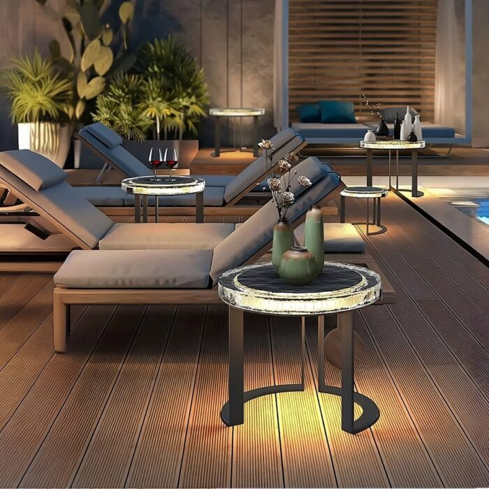 Outdoor Garden Table Light with Automatic Illumination - Image 2