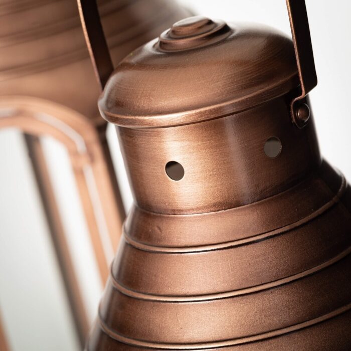 Sullivans 21.75" & 25.75" Fancy Copper Outdoor Lanterns Set of 2, Metal - Image 2