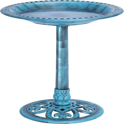 28 Inch Height Polyresin Lightweight Antique Outdoor Garden Bird Bath