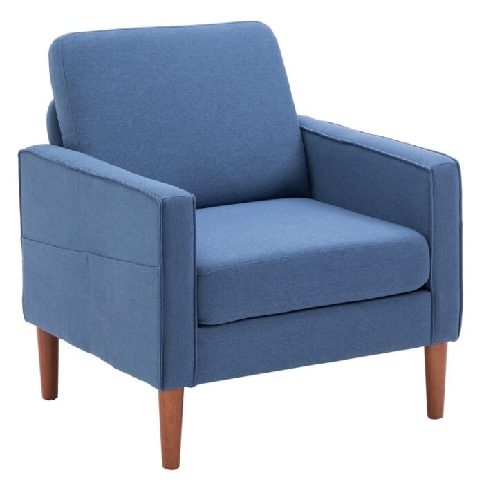 Solid Wood Legs Nuclear Bomb II Single Seat Accent Chair - Image 2