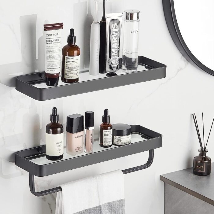 Wall Mounted Glass Shelves - 15.7 in * 4.68 in * 3.85 in