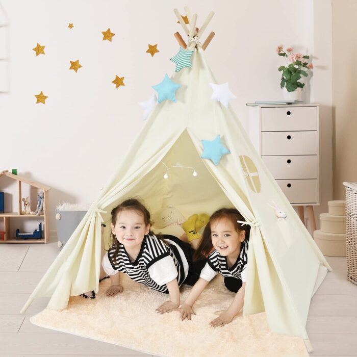 Foldable Play Tent with Unique Reinforcement Part, Side Pocket - Image 2