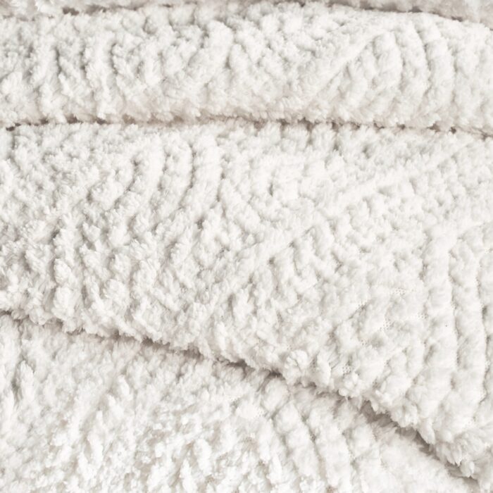 G.H. Bass & Co. Cable Knit Pinsonic Sherpa Comforter Set - Image 2