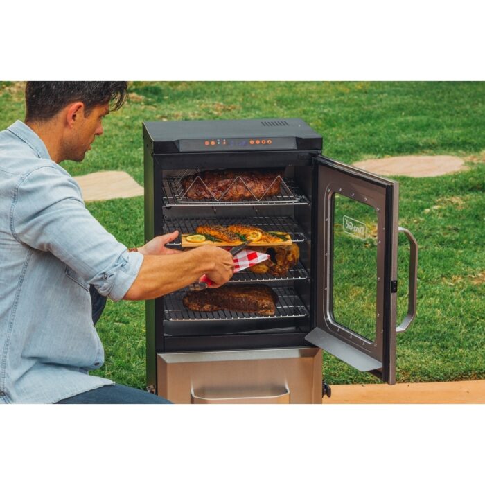 Dyna-Glo DGU732SDE-D 19" Wide Electric Free Standing Smoker with - Silver - Image 2