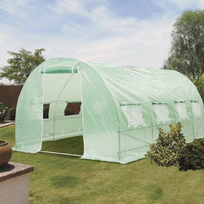 Zenova 20 Ft. W X 10 Ft. D Vented Outdoor Walk-In Greenhouse - 10 X 20