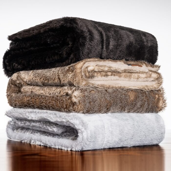 Husband Pillow - Exquisite Cozy Faux Fur - Double Sided Weighted Throw Blanket - 2-tone, 50"X 60" - Image 2