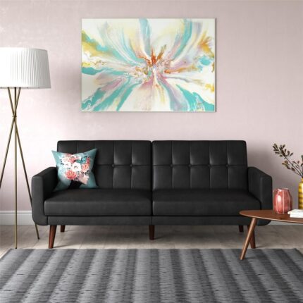 Avenue Greene Fania Modern Faux Leather Futon