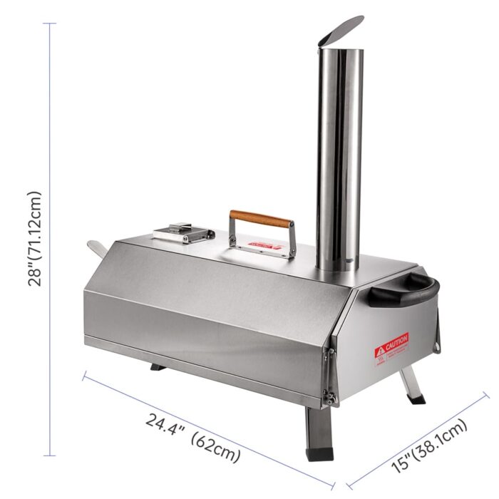 Stainless Steel Pizza Oven Outdoor 12" Automatic Rotatable Pizza Ovens - Image 2