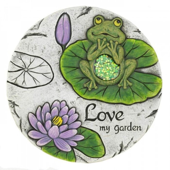 Set of 6 Leaping Frog Garden Stones