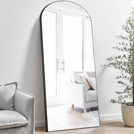 Arched Mirror Full-length Floor Mirror with Standing
