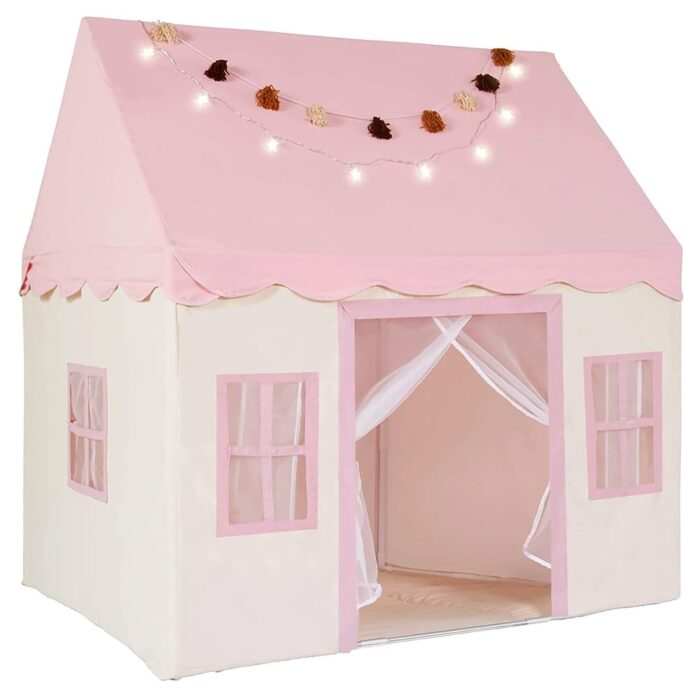 Large Kids Tent with mat and Star Lights
