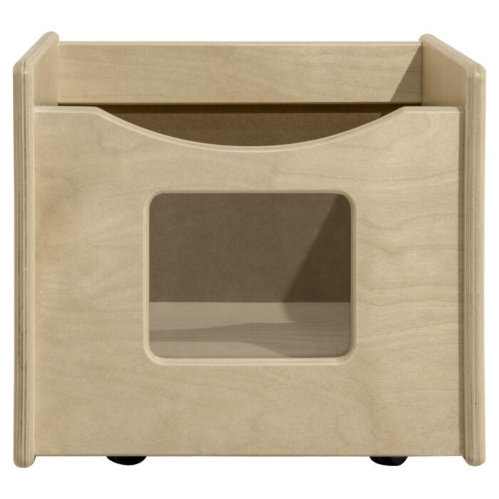 Wood Designs Storage Cubby Drawer with Rolling Catser with Acrylic and Marker Board for Kids Playroom - 13.75" - Image 2
