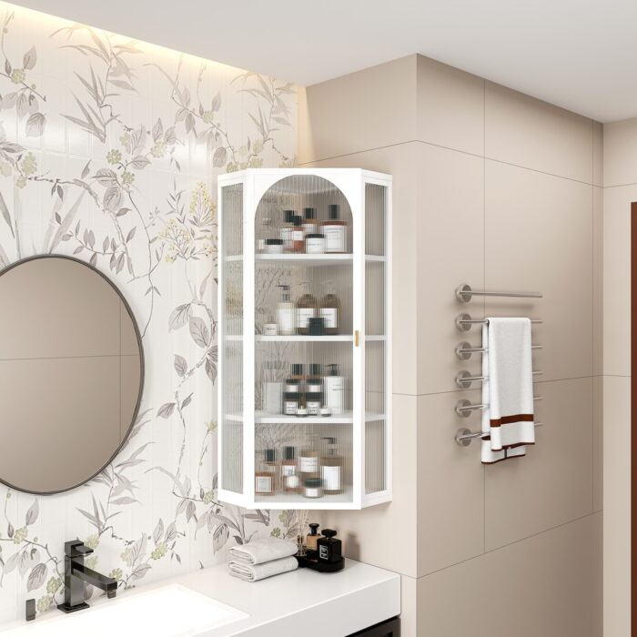 Wall Mounted Corner Cabinet for Bedroom,Living Room,Bathroom