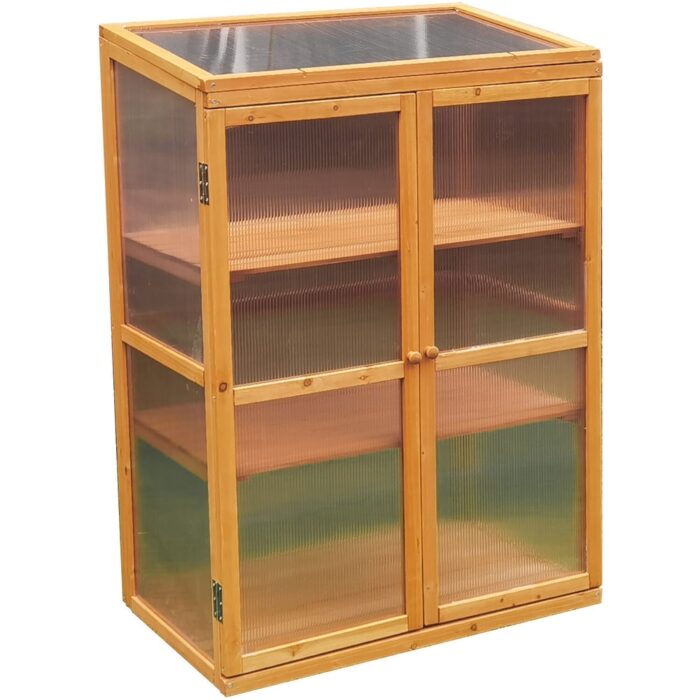 Hanover Indoor/Outdoor Portable Cold Frame Greenhouse 29.9-In. x 18.5-In. x 43.3-In.